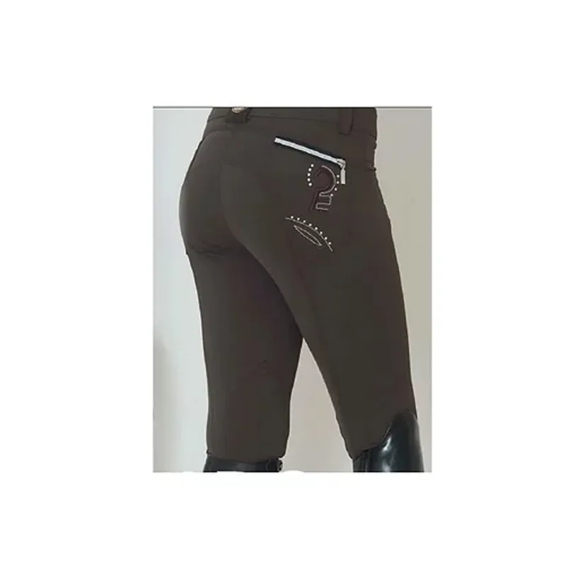 Esperado Germany Ladies Knee Patch Breeches - Grey